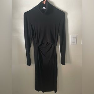 Elegant Black Long Sleeve Dress